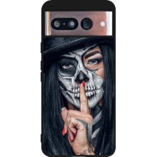 Google Pixel 8 Case Hülle - Silikon schwarz Halloween 18 19