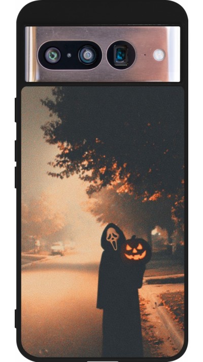 Google Pixel 8 Case Hülle - Silikon schwarz Halloween 2025 Scream