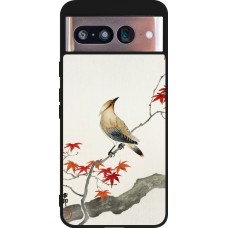 Google Pixel 8 Case Hülle - Silikon schwarz Japanese Bird