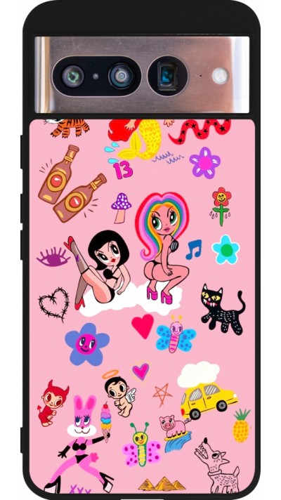 Google Pixel 8 Case Hülle - Silikon schwarz Karol G La Bichota Manana Sera Bonito