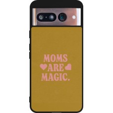 Google Pixel 8 Case Hülle - Silikon schwarz Mom 2026 Are Magic