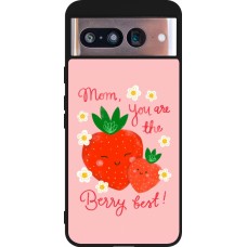 Google Pixel 8 Case Hülle - Silikon schwarz Mom 2026 Berry best