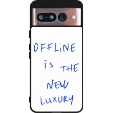 Google Pixel 8 Case Hülle - Silikon schwarz Offline is the new luxury