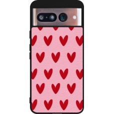 Coque Google Pixel 8 - Silicone rigide noir Saint Valentines Day 26 Pattern heart