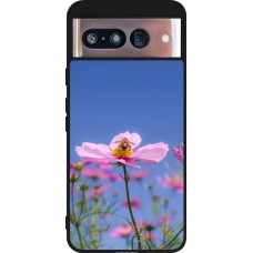 Google Pixel 8 Case Hülle - Silikon schwarz Bee on a flower 2026