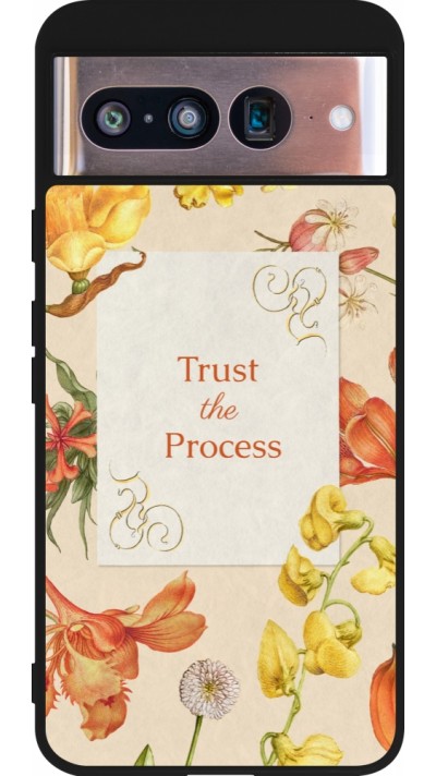 Google Pixel 8 Case Hülle - Silikon schwarz Trust the process 2026