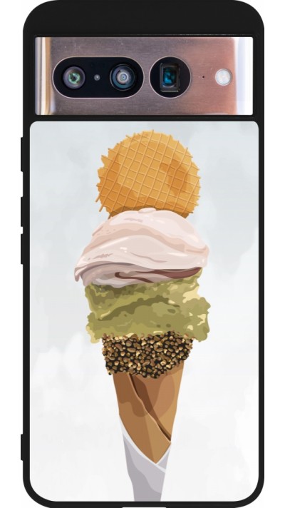Google Pixel 8 Case Hülle - Silikon schwarz Summer 2025 Cornet