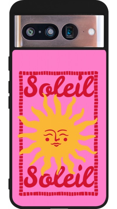 Google Pixel 8 Case Hülle - Silikon schwarz Sun sun 2026