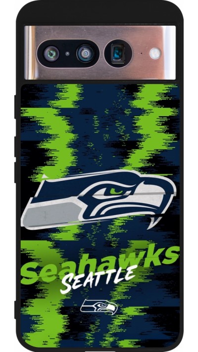 Google Pixel 8 Case Hülle - Silikon schwarz Super Bowl 26 Seattle 2