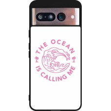 Google Pixel 8 Case Hülle - Silikon schwarz The Ocean is calling me