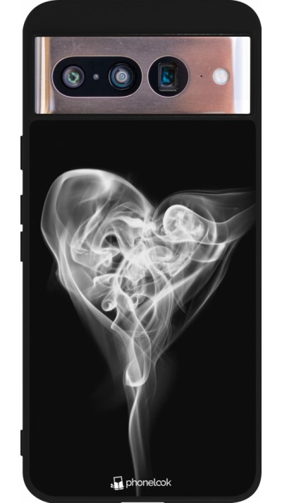 Google Pixel 8 Case Hülle - Silikon schwarz Valentine 2022 Black Smoke