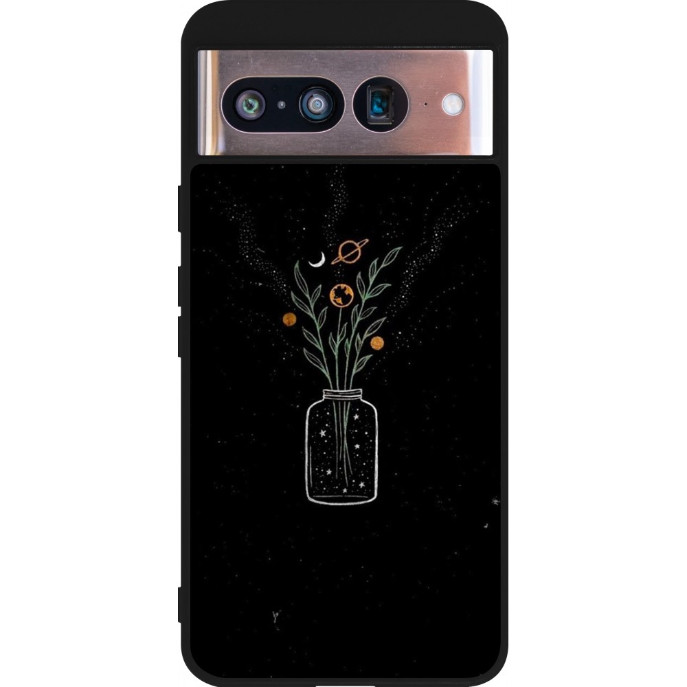Google Pixel 8 Case Hülle - Silikon schwarz Vase black