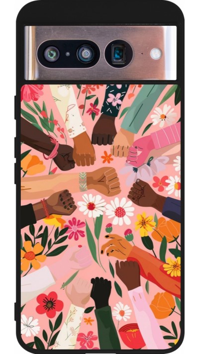 Google Pixel 8 Case Hülle - Silikon schwarz Womens day 2026 8