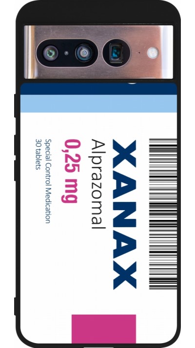 Google Pixel 8 Case Hülle - Silikon schwarz Xanax Alprazolam 2025