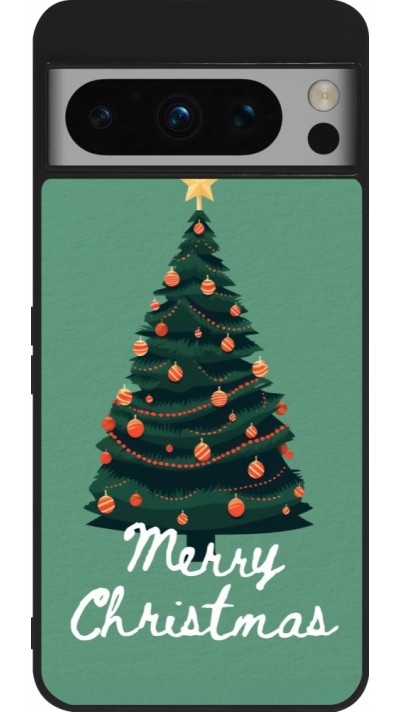 Google Pixel 8 Pro Case Hülle - Silikon schwarz Christmas 25 Xmas Tree