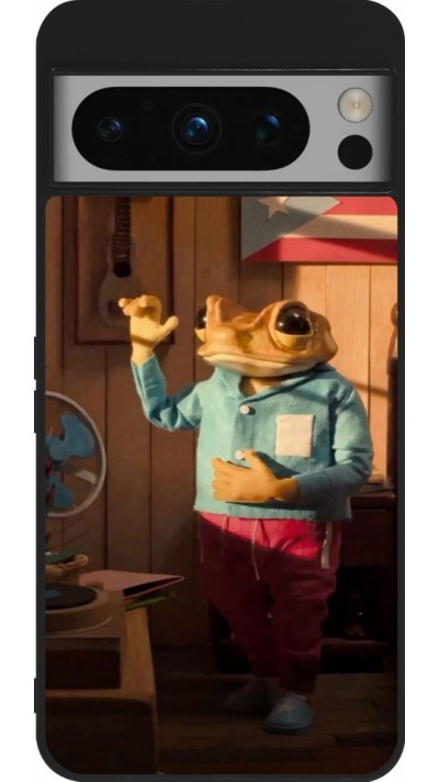 Coque Google Pixel 8 Pro - Silicone rigide noir Dancing frog DTMF