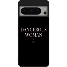 Google Pixel 8 Pro Case Hülle - Silikon schwarz Dangerous woman