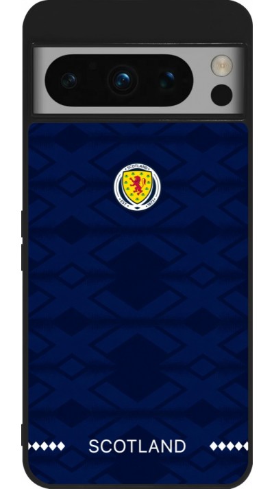 Google Pixel 8 Pro Case Hülle - Silikon schwarz Schottland 2026 personalisierbares Fussballtrikot