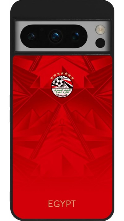Coque Google Pixel 8 Pro - Silicone rigide noir Maillot de football E?gypte 2026 personnalisable
