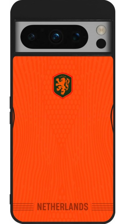 Google Pixel 8 Pro Case Hülle - Silikon schwarz Niederlande 2026 personalisierbares Fussballtrikot