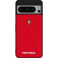 Google Pixel 8 Pro Case Hülle - Silikon schwarz Portugal 2026 personalisierbares Fussballtrikot