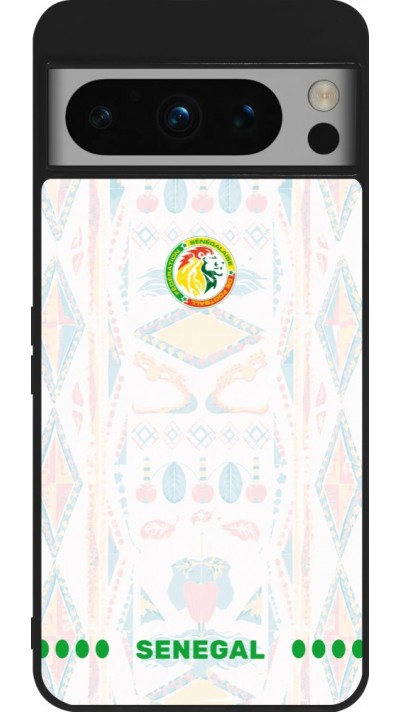 Google Pixel 8 Pro Case Hülle - Silikon schwarz Senegal 2026 personalisierbares Fussballtrikot