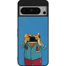 Google Pixel 8 Pro Case Hülle - Silikon schwarz Frog with camera DTMF