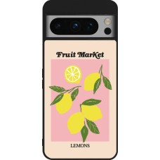 Google Pixel 8 Pro Case Hülle - Silikon schwarz Fruit market lemons 2026