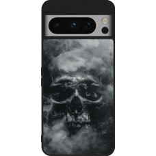 Google Pixel 8 Pro Case Hülle - Silikon schwarz Halloween 2024 smoky skull
