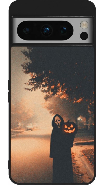 Google Pixel 8 Pro Case Hülle - Silikon schwarz Halloween 2025 Scream