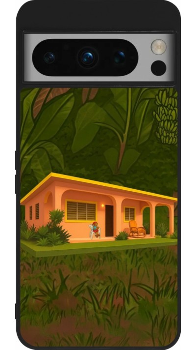 Coque Google Pixel 8 Pro - Silicone rigide noir Benitos house DTMF