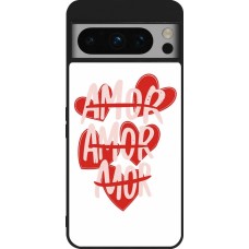 Google Pixel 8 Pro Case Hülle - Silikon schwarz Saint Valentines Day 26 Amor