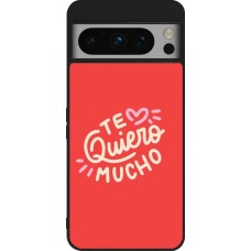 Google Pixel 8 Pro Case Hülle - Silikon schwarz Saint Valentines Day 26 Te quiero mucho