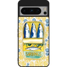 Google Pixel 8 Pro Case Hülle - Silikon schwarz Sardines in oil 2026