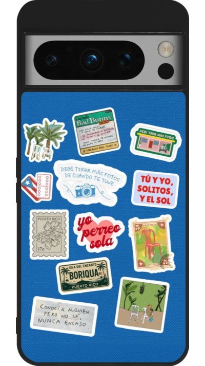 Coque Google Pixel 8 Pro - Silicone rigide noir Seals of the Dominican Republic DTMF