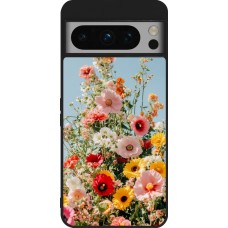 Google Pixel 8 Pro Case Hülle - Silikon schwarz Spring flowers Spring 2026