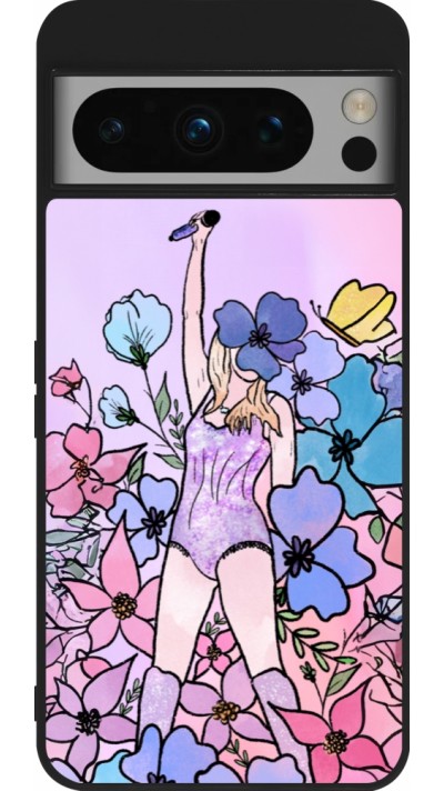 Google Pixel 8 Pro Case Hülle - Silikon schwarz Taylor Swift Sketch - Pink
