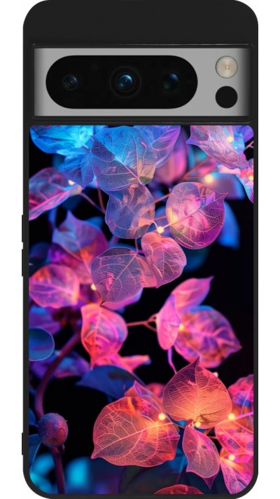 Coque Google Pixel 8 Pro - Silicone rigide noir Artificial vegetation 2025
