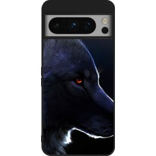 Google Pixel 8 Pro Case Hülle - Silikon schwarz Wolf Shape