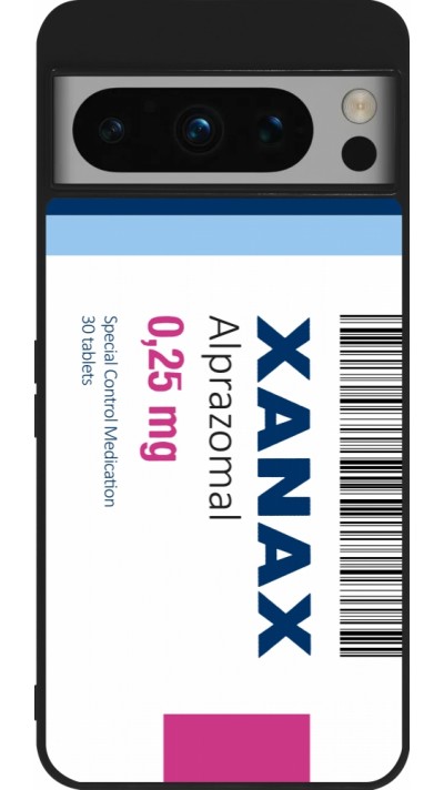 Google Pixel 8 Pro Case Hülle - Silikon schwarz Xanax Alprazolam 2025