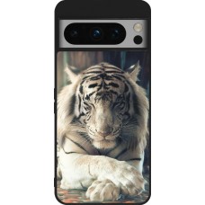 Google Pixel 8 Pro Case Hülle - Silikon schwarz Zen Tiger