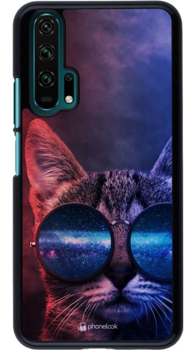 Hülle Honor 20 Pro - Red Blue Cat Glasses