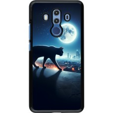 Huawei Mate 10 Pro Case Hülle - Schwarze Katze unter dem Vollmond