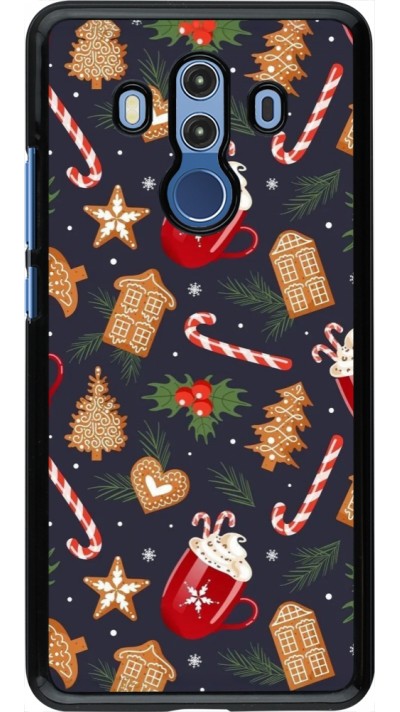 Huawei Mate 10 Pro Case Hülle - Christmas 25 Pattern Gingerbread House