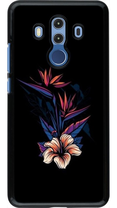 Hülle Huawei Mate 10 Pro - Dark Flowers