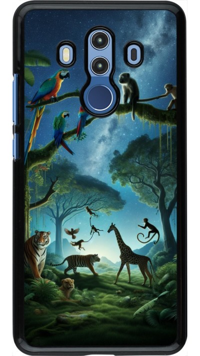 Huawei Mate 10 Pro Case Hülle - Paradies der exotischen Tiere