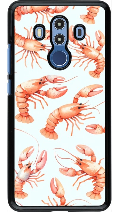 Huawei Mate 10 Pro Case Hülle - Muster von pastellfarbenen Hummern