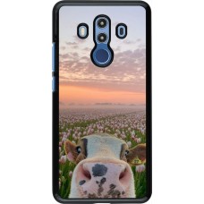 Huawei Mate 10 Pro Case Hülle - Cow with tulips 2026