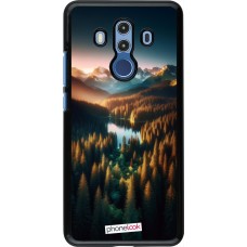 Huawei Mate 10 Pro Case Hülle - Sonnenuntergang Waldsee