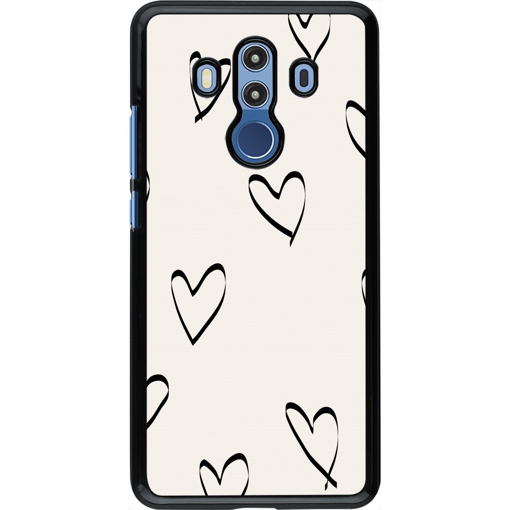 Huawei Mate 10 Pro Case Hülle - Valentine 2023 minimalist hearts